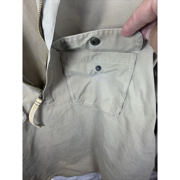 Nautica Shacket Jacket Pullover 1/4 Zip Shirt Big Game Fishing Mens LARGE VTG 90 - Picture 7 of 11